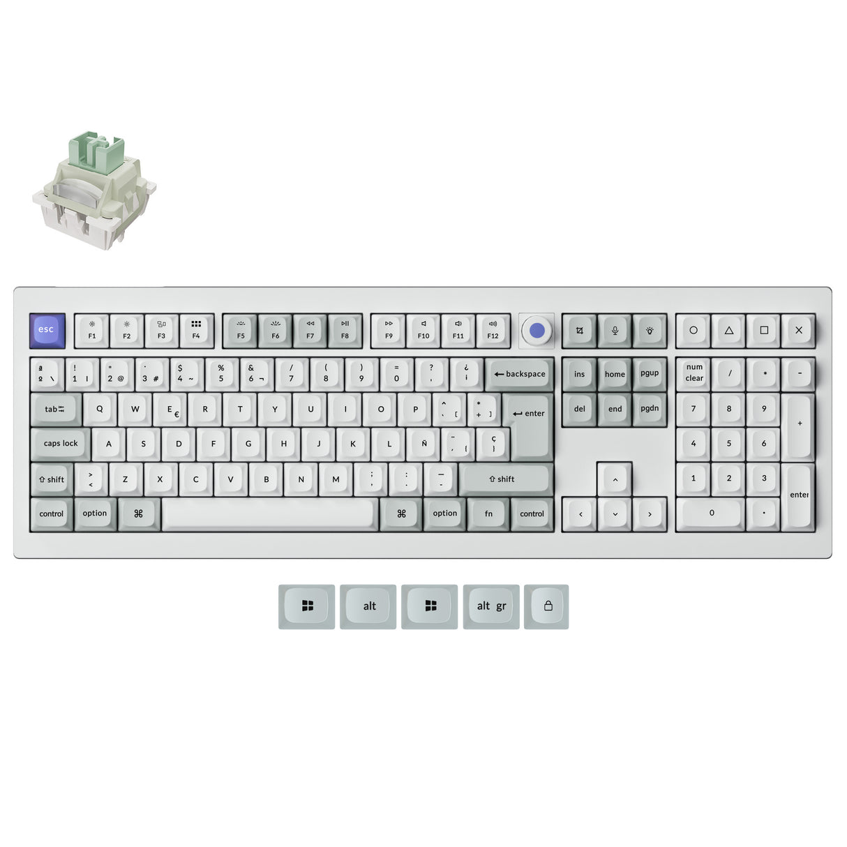 Keychron Q6 HE 8K Wired Magnetic Switch Keyboard ISO Layout Collection