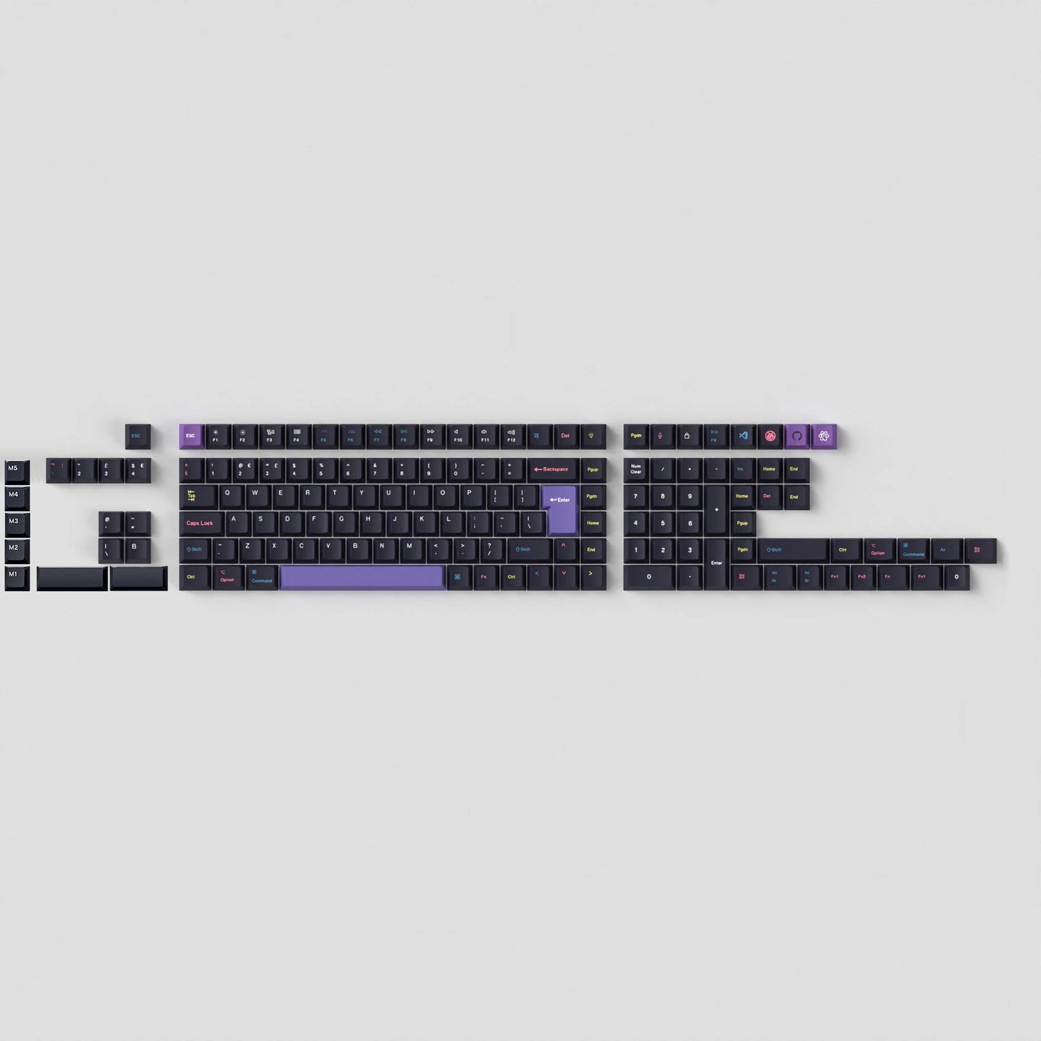 ISO Cherry Profile Dye-Sub PBT Full Set Keycap Set - Developer