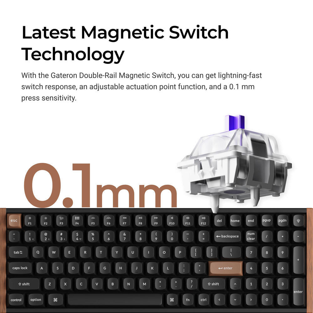 Tastiera personalizzata wireless Keychron K4 HE con switch magnetici