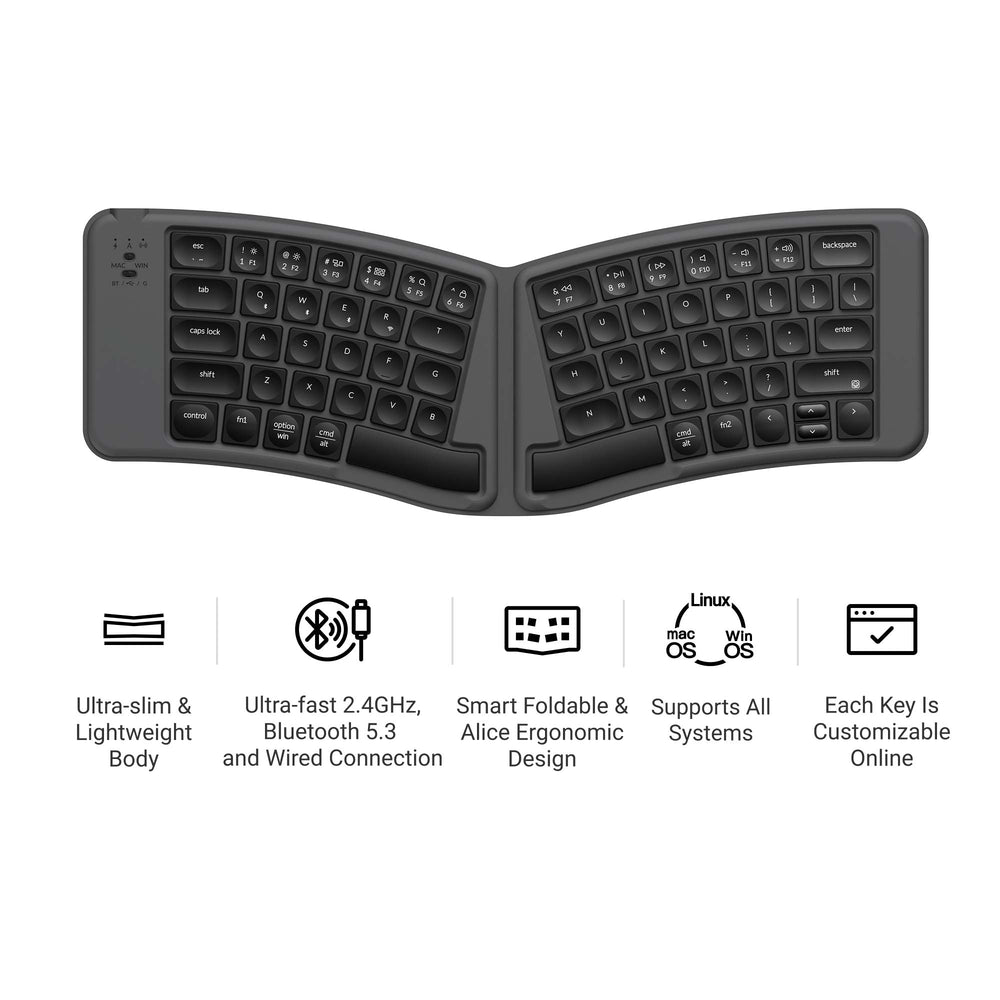Keychron B11 Pro Ultra-Slim Wireless Foldable Keyboard
