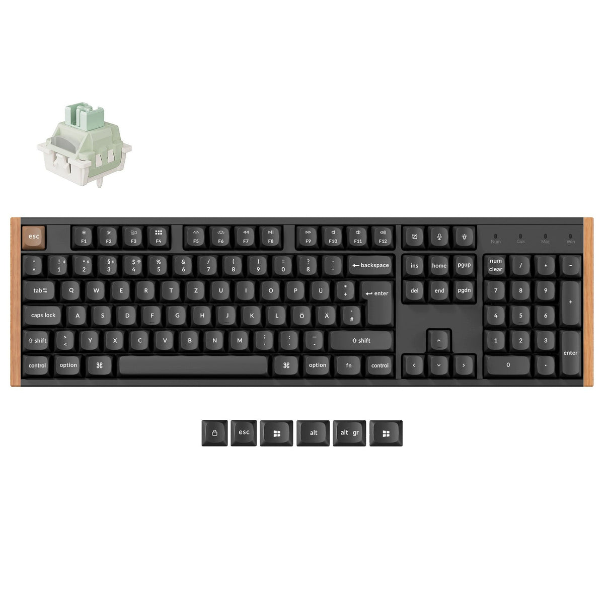 Tastiera personalizzata wireless Keychron K10 HE con switch magnetici, collezione con layout ISO