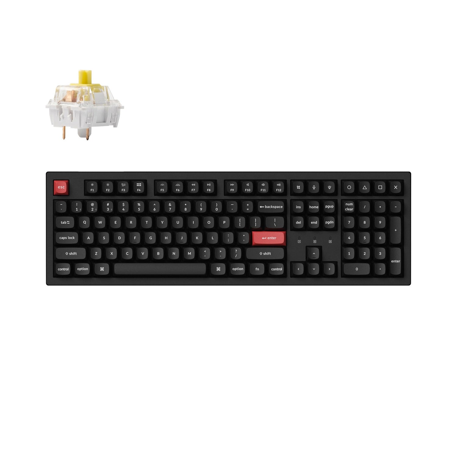 Keychron K10 Pro QMK/VIA Tastiera meccanica wireless (US ANSI Layout)