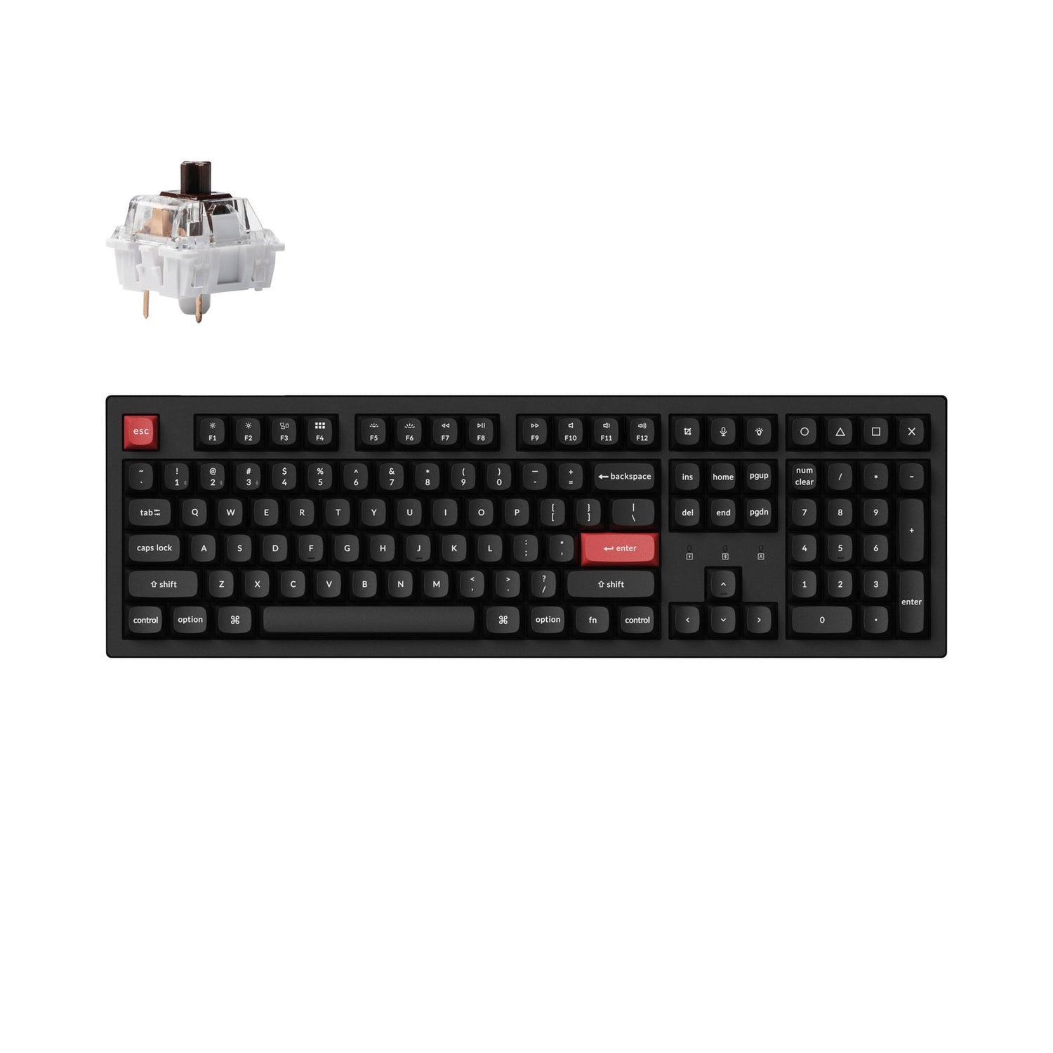 Keychron K10 Pro QMK/VIA Tastiera meccanica wireless (US ANSI Layout)