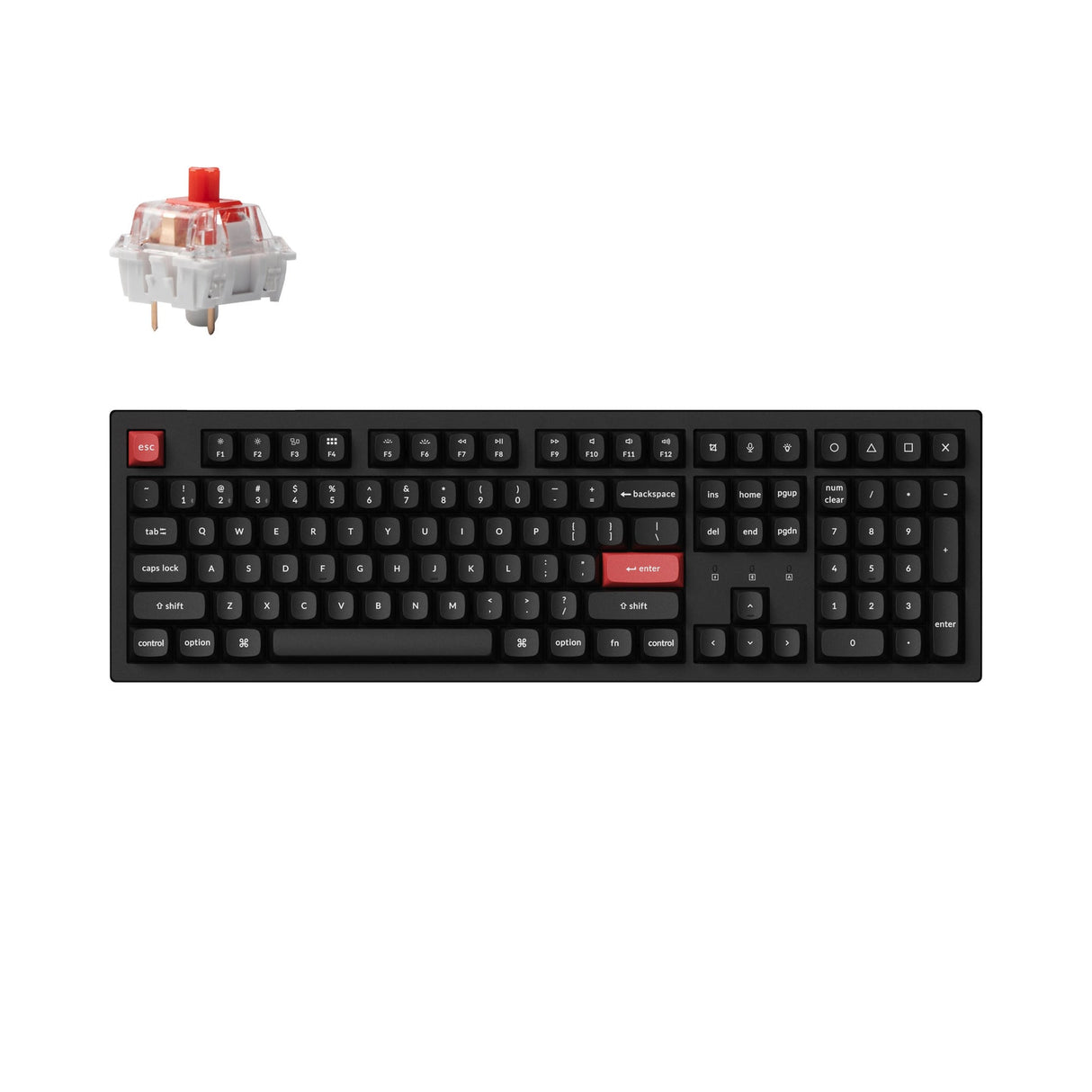 Keychron K10 Pro QMK/VIA Tastiera meccanica wireless (US ANSI Layout)