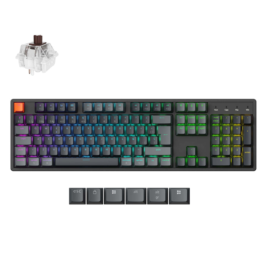 Keychron K10 QMK Wireless Mechanical Keyboard (ISO Layout) - Version 2