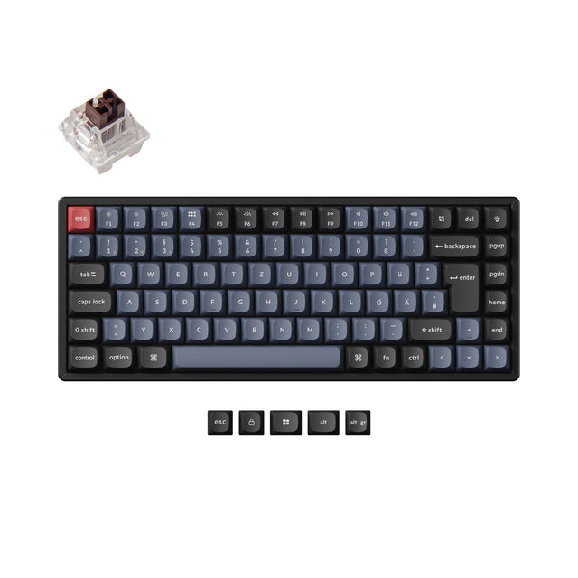 Keychron K2 Pro QMK/VIA Wireless Tastiera meccanica ISO Layout Collection