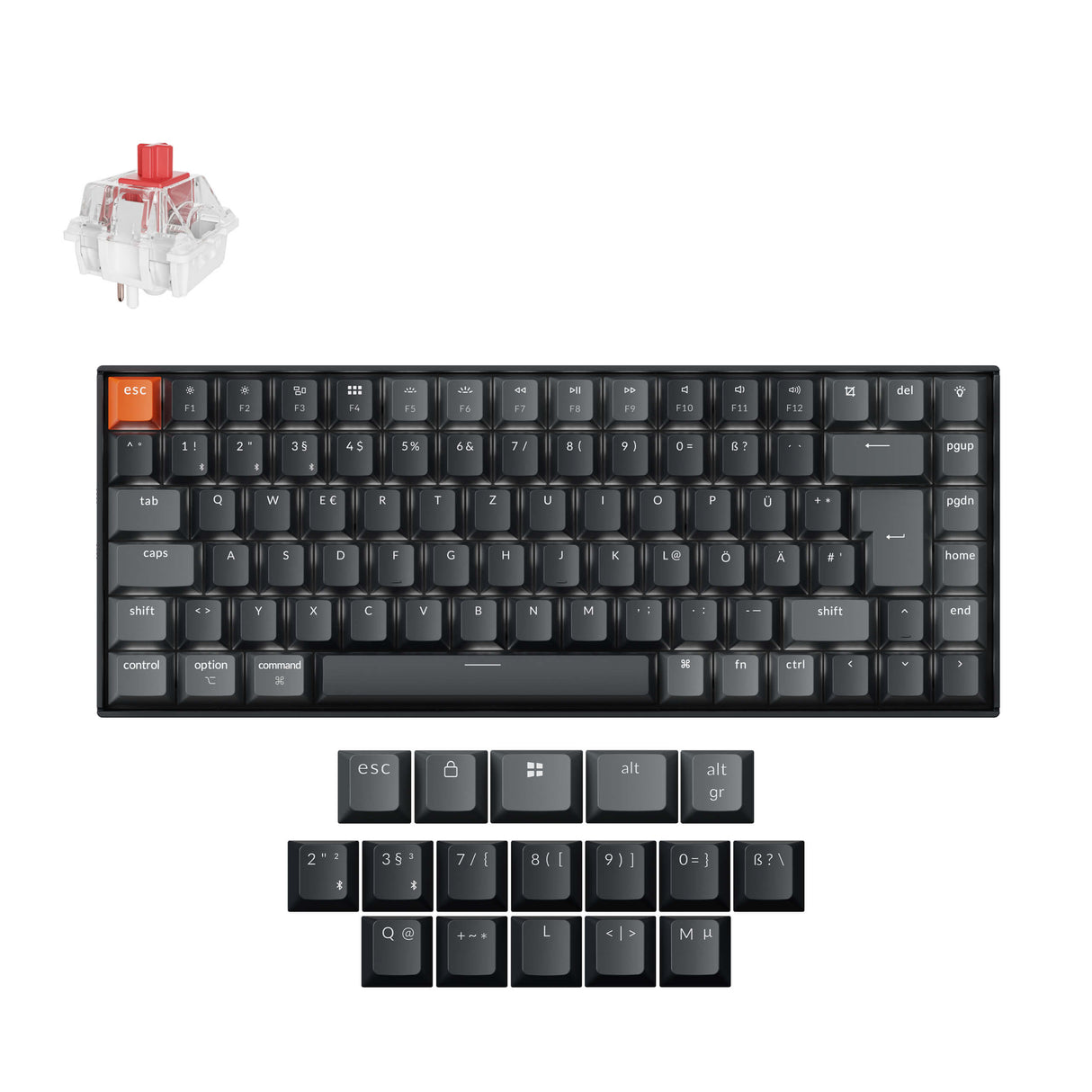 Keychron K2 QMK Wireless Mechanical Keyboard (ISO Layout) - Version 3