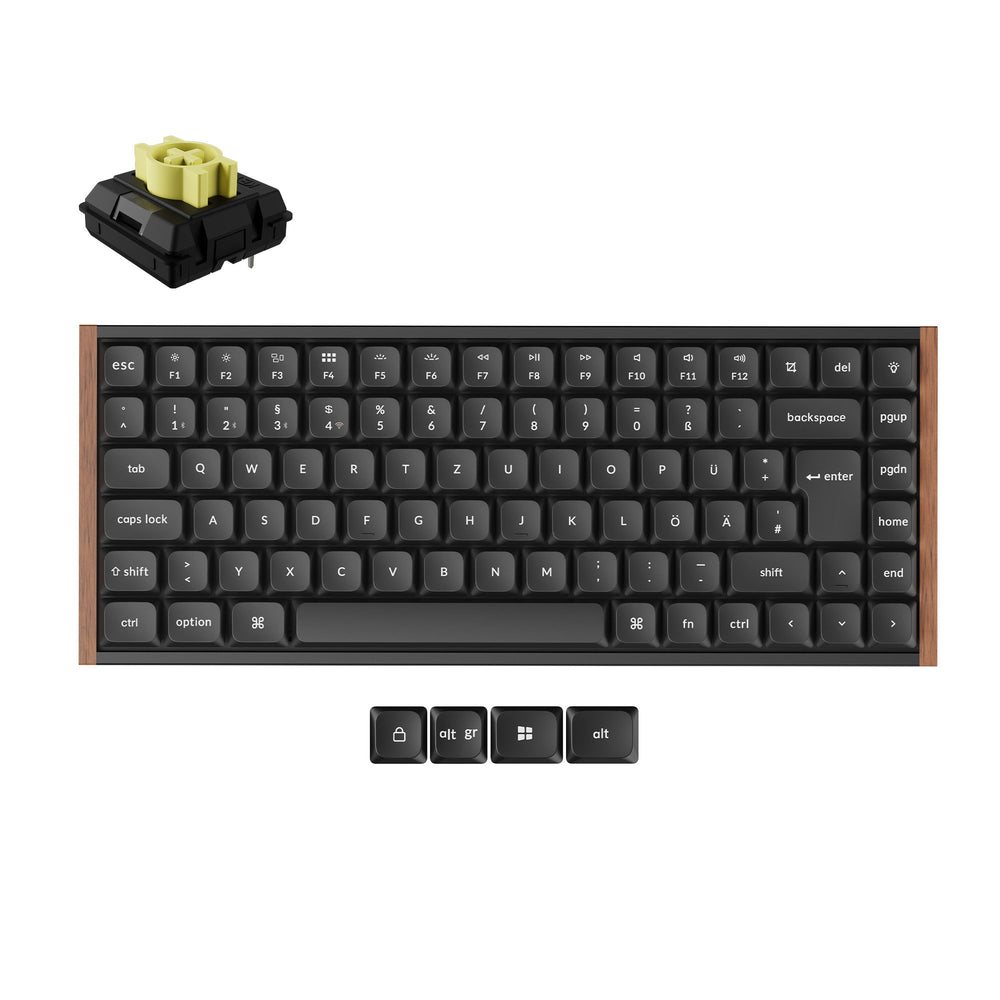 Collezione di tastiere meccaniche wireless personalizzate Keychron K3 Ultra 8K con layout ISO