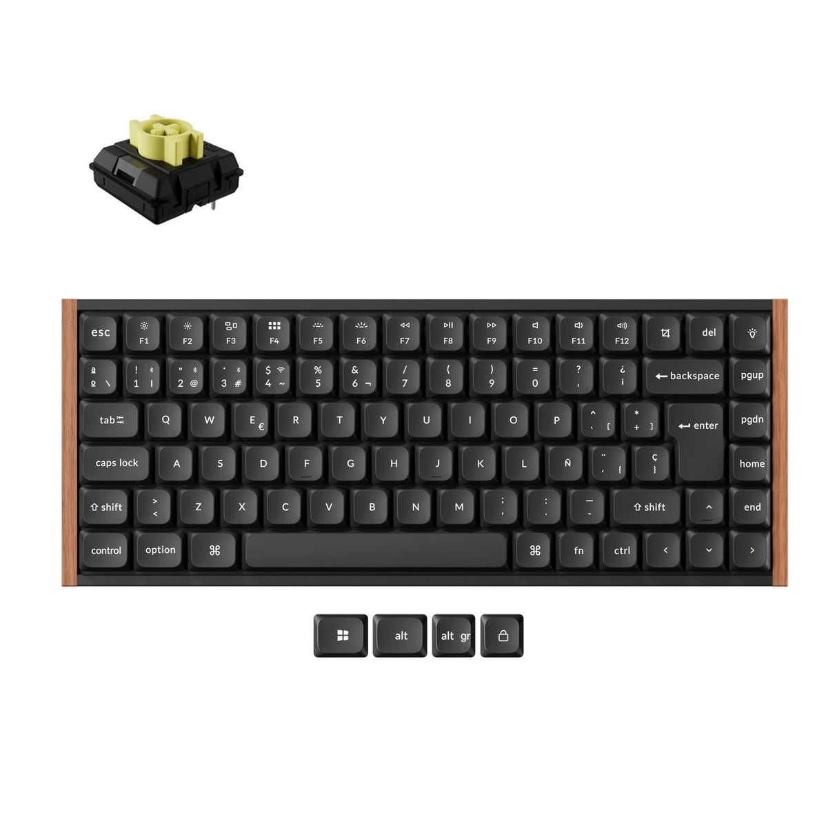Collezione di tastiere meccaniche wireless personalizzate Keychron K3 Ultra 8K con layout ISO