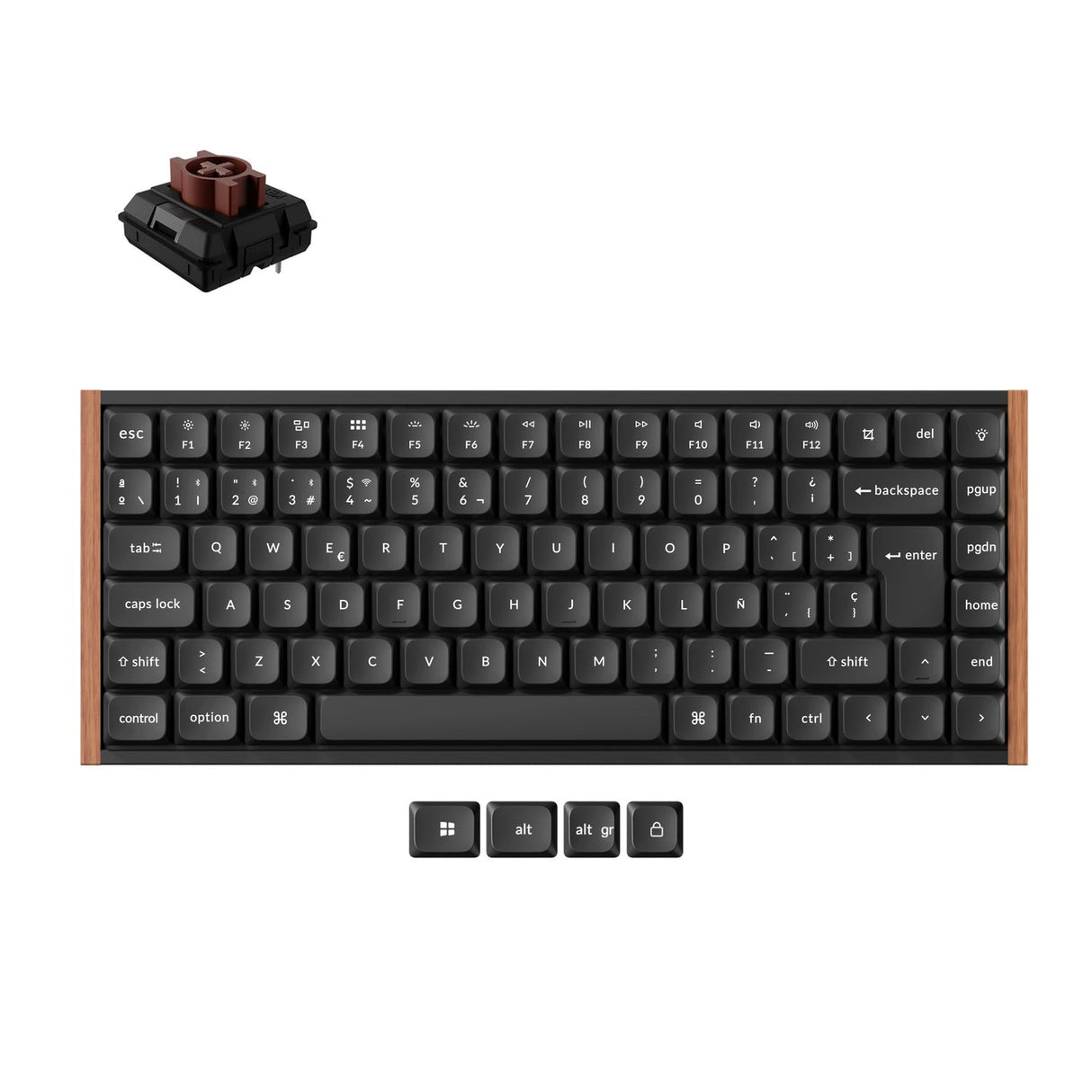 Collezione di tastiere meccaniche wireless personalizzate Keychron K3 Ultra 8K con layout ISO