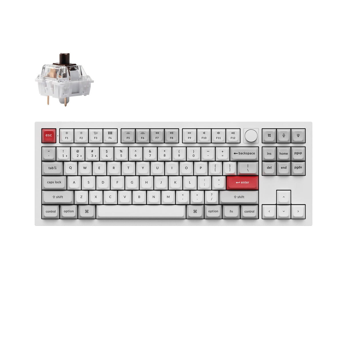 Keychron Q3 Pro QMK/VIA tastiera meccanica senza fili personalizzata