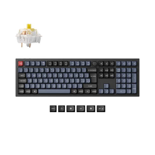 Collezione di layout ISO di tastiere meccaniche personalizzate wireless Keychron Q6 Pro QMK/VIA