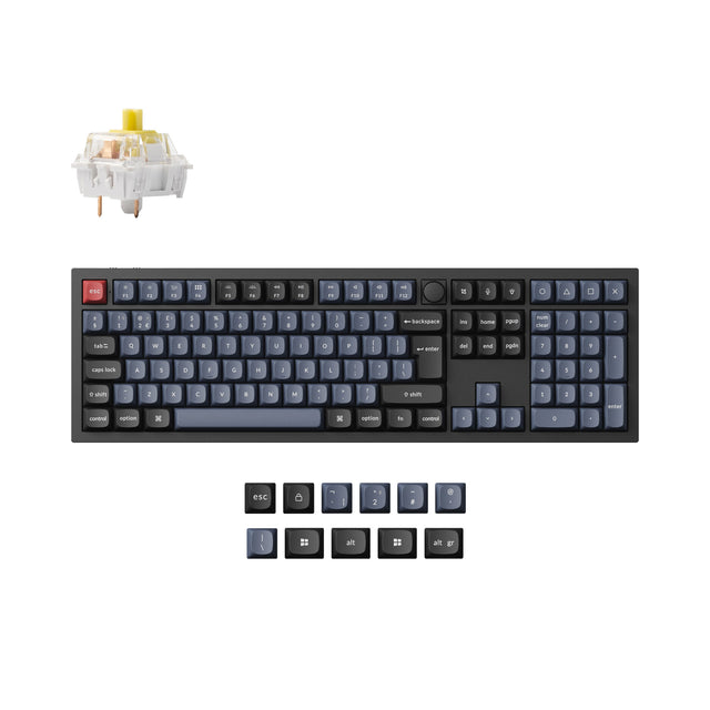 Collezione di layout ISO di tastiere meccaniche personalizzate wireless Keychron Q6 Pro QMK/VIA