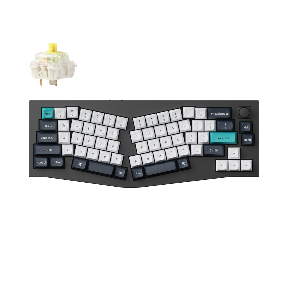 Keychron Q8 Max (layout Alice) Tastiera meccanica personalizzata wireless QMK/VIA (layout ANSI USA)