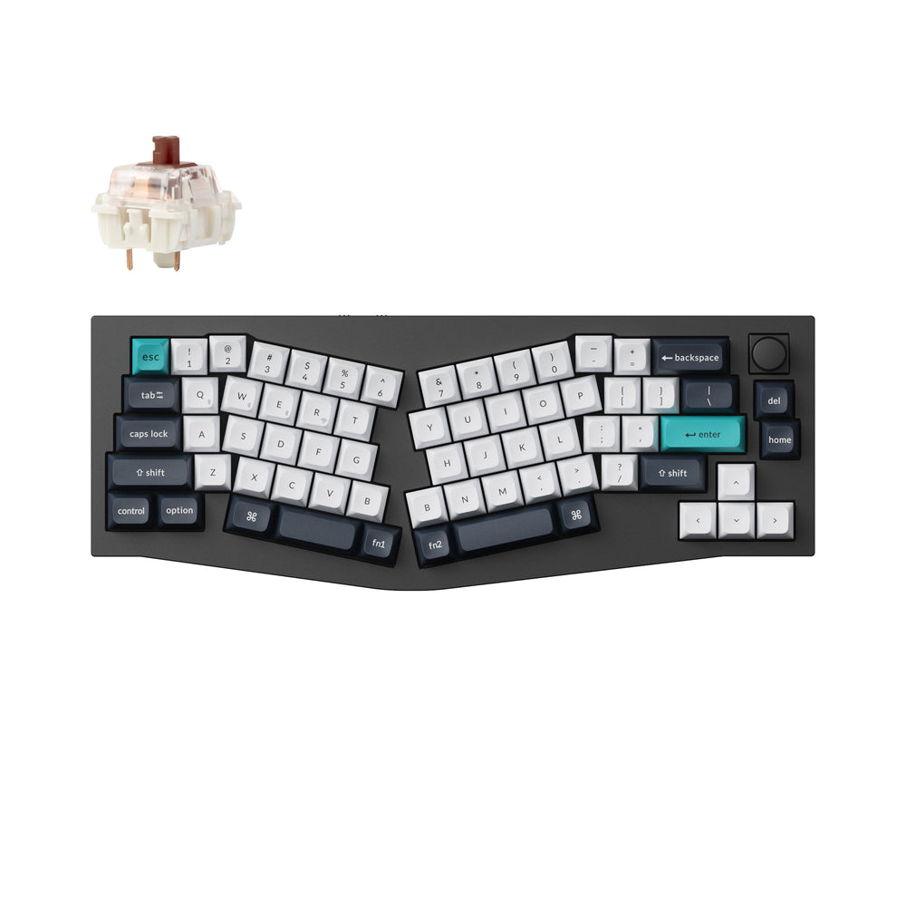Keychron Q8 Max (layout Alice) Tastiera meccanica personalizzata wireless QMK/VIA (layout ANSI USA)