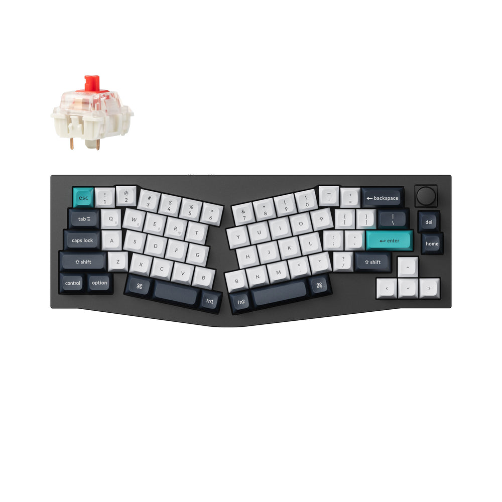 Keychron Q8 Max (layout Alice) Tastiera meccanica personalizzata wireless QMK/VIA (layout ANSI USA)