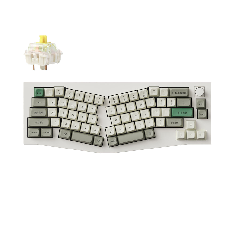 Keychron Q8 Max (layout Alice) Tastiera meccanica personalizzata wireless QMK/VIA (layout ANSI USA)