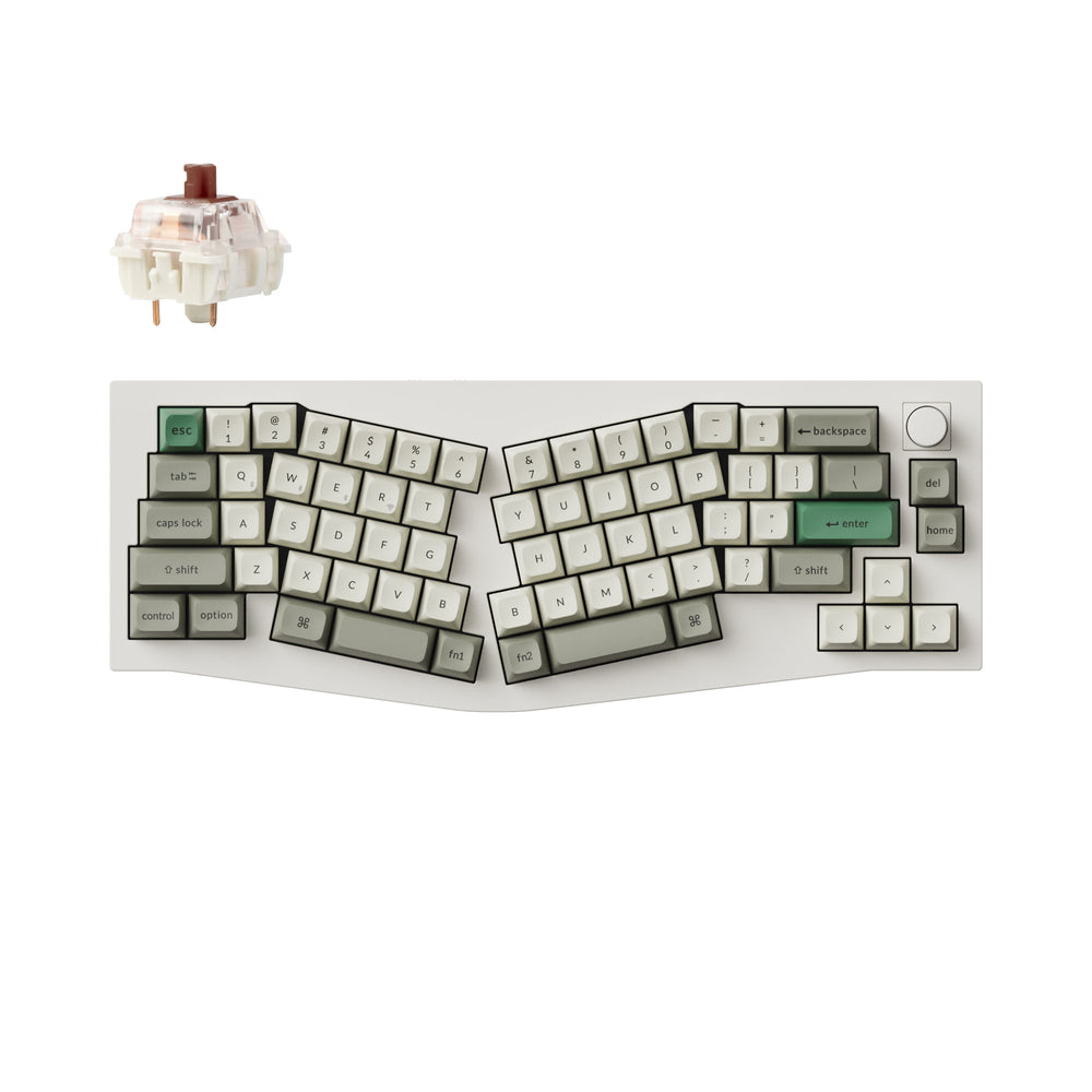Keychron Q8 Max (layout Alice) Tastiera meccanica personalizzata wireless QMK/VIA (layout ANSI USA)