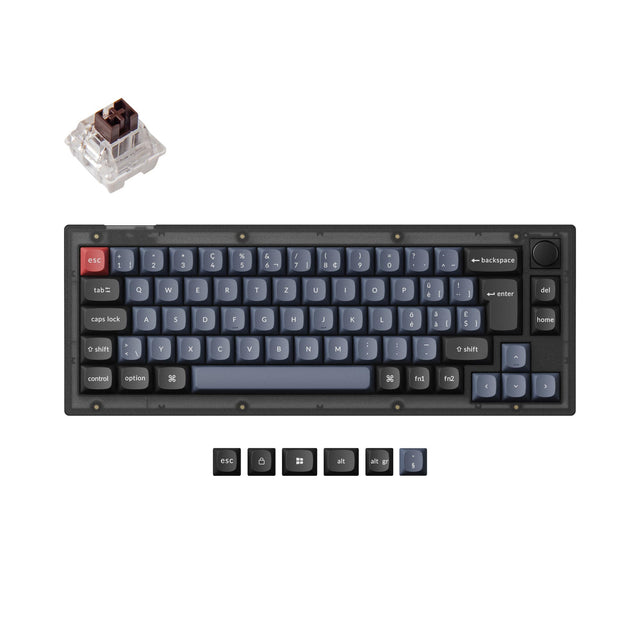 Keychron V2 QMK Personalizzato Tastiera meccanica ISO Layout Collection