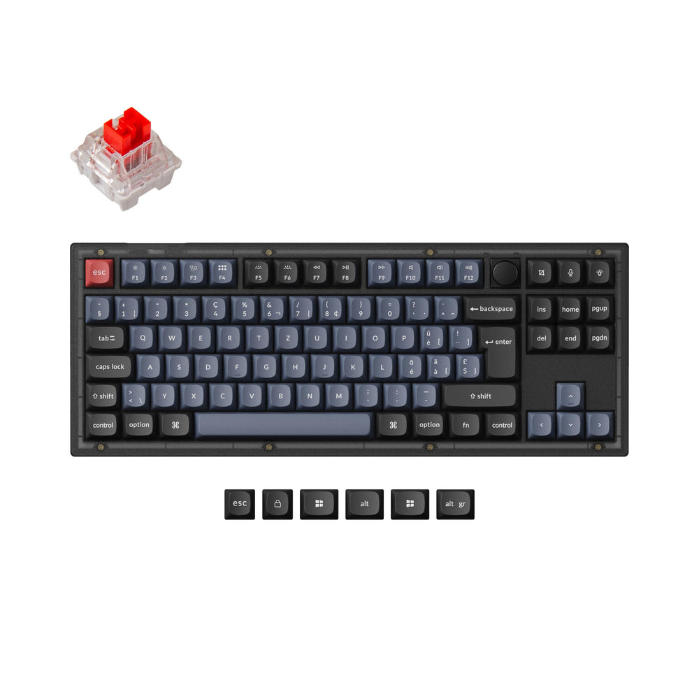 Keychron V3 QMK Personalizzato Tastiera meccanica ISO Layout Collection