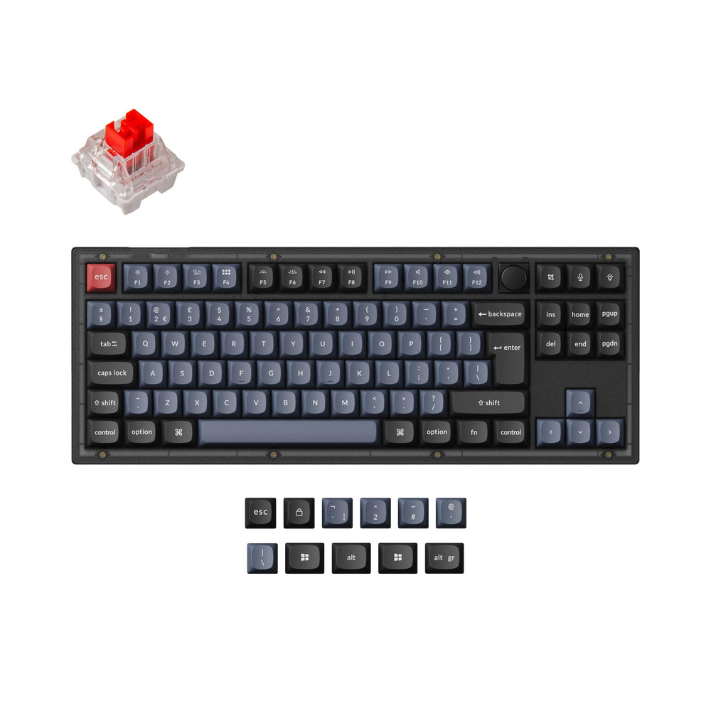 Keychron V3 QMK Personalizzato Tastiera meccanica ISO Layout Collection