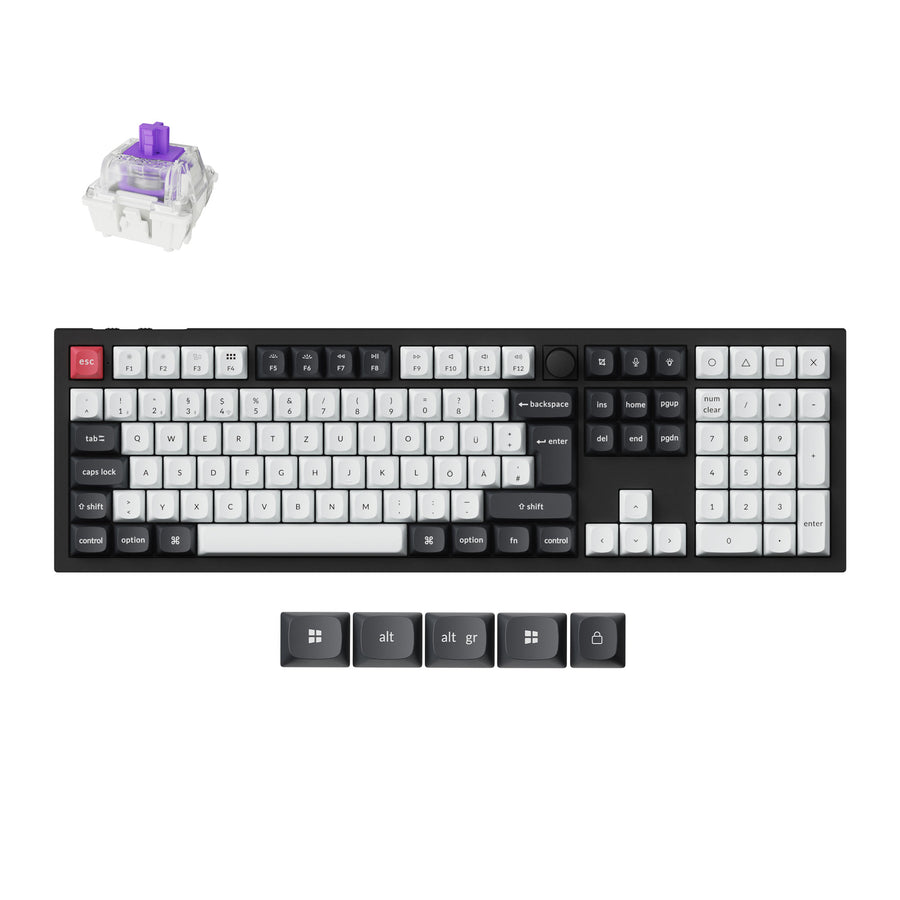 Keychron Q6 HE QMK Wireless Custom Keyboard ISO Layout Collection