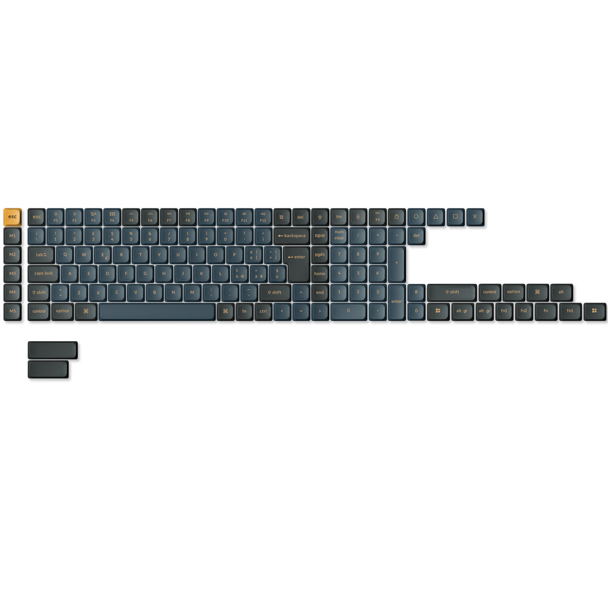 Set di keycap LSA in PBT double-shot a profilo ribassato Version 2