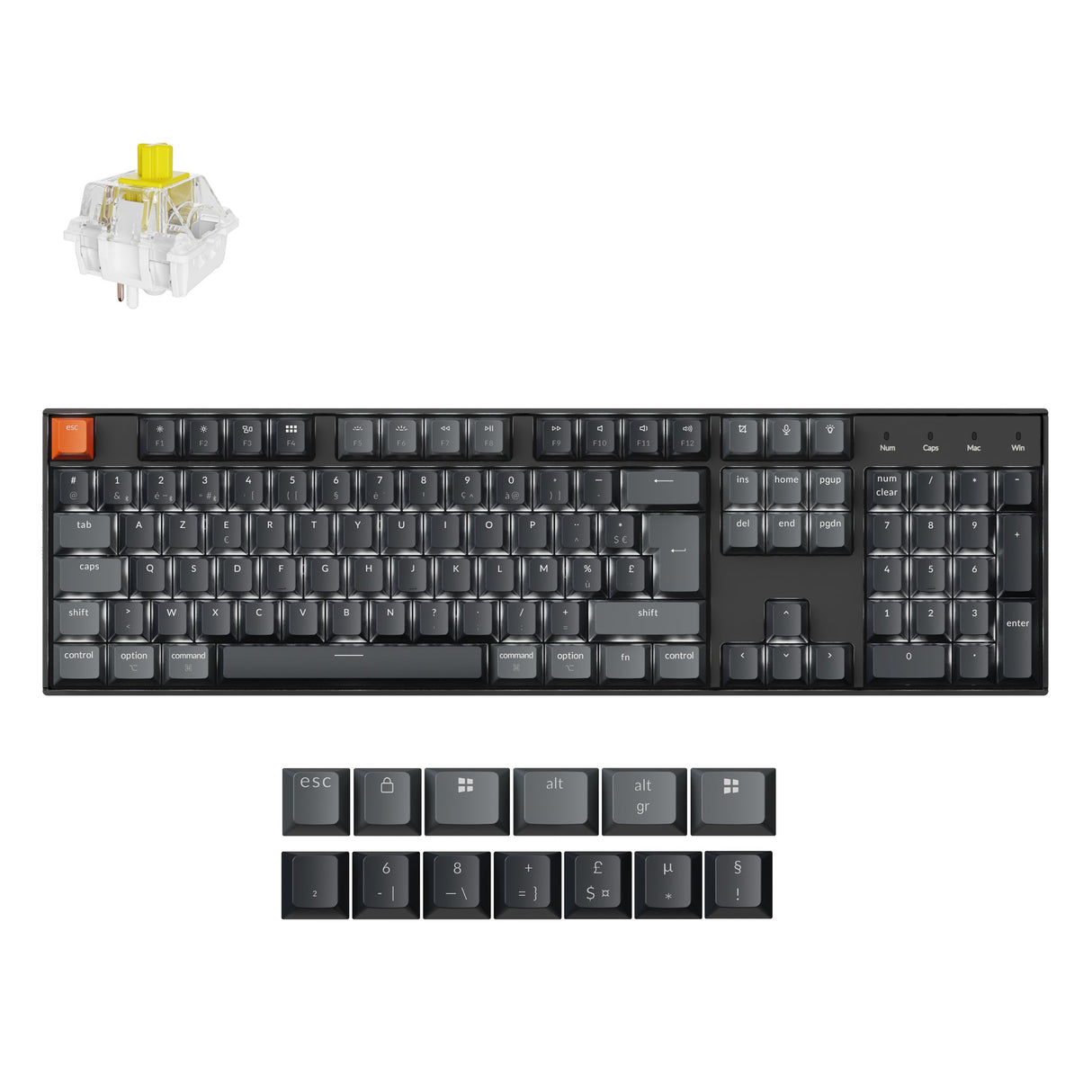 Keychron K10 QMK Wireless Mechanical Keyboard (ISO Layout) - Version 2