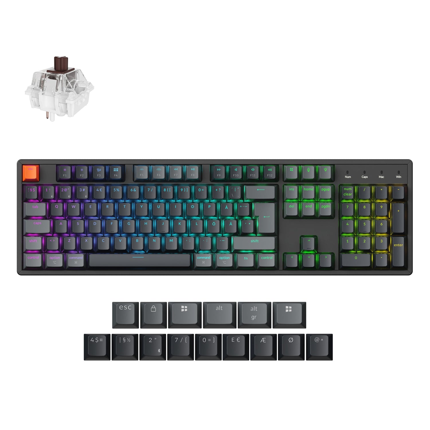 Keychron K10 QMK Wireless Mechanical Keyboard (ISO Layout) - Version 2