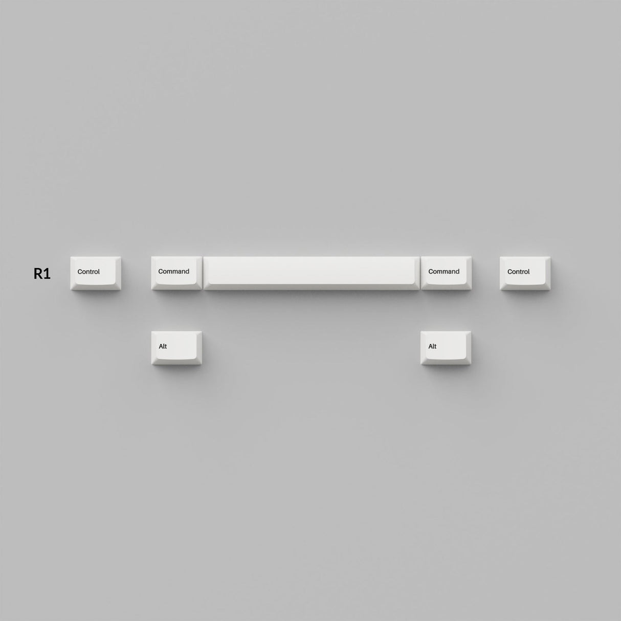 Cherry Profile Double - Shot PBT Set completo Keycaps - Nero su bianco - Fiocco