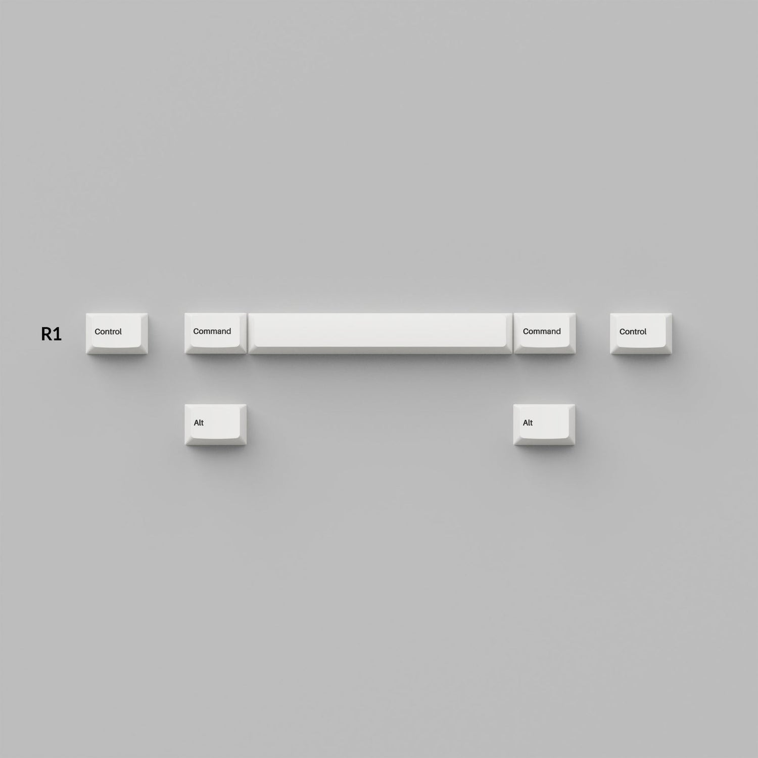 Cherry Profile Double - Shot PBT Set completo Keycaps - Nero su bianco - Fiocco