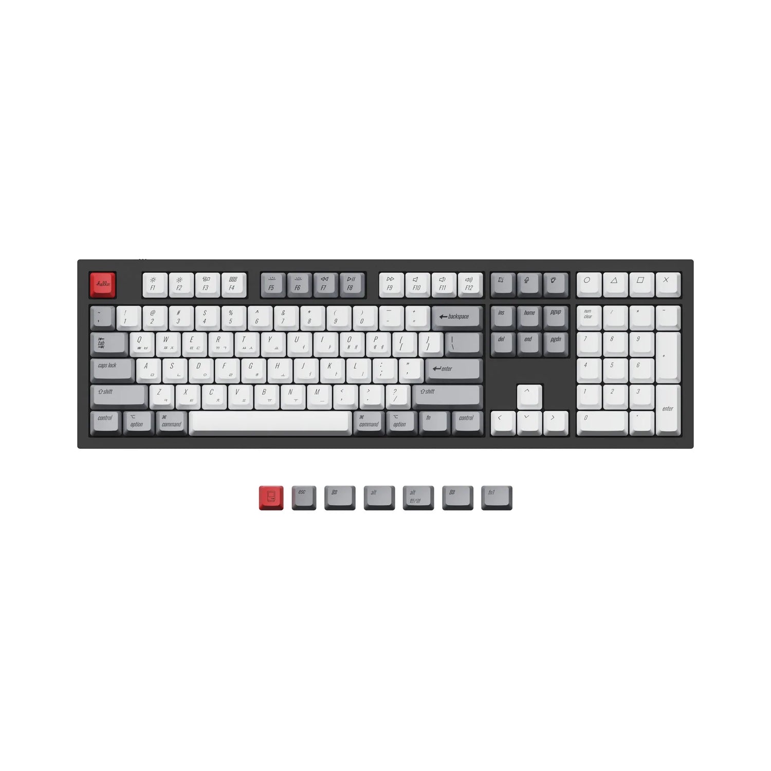 ISO & ANSI Q3 & Q4 & Q6 & K8 OEM Dye-Sub PBT Keycap Set - Retro