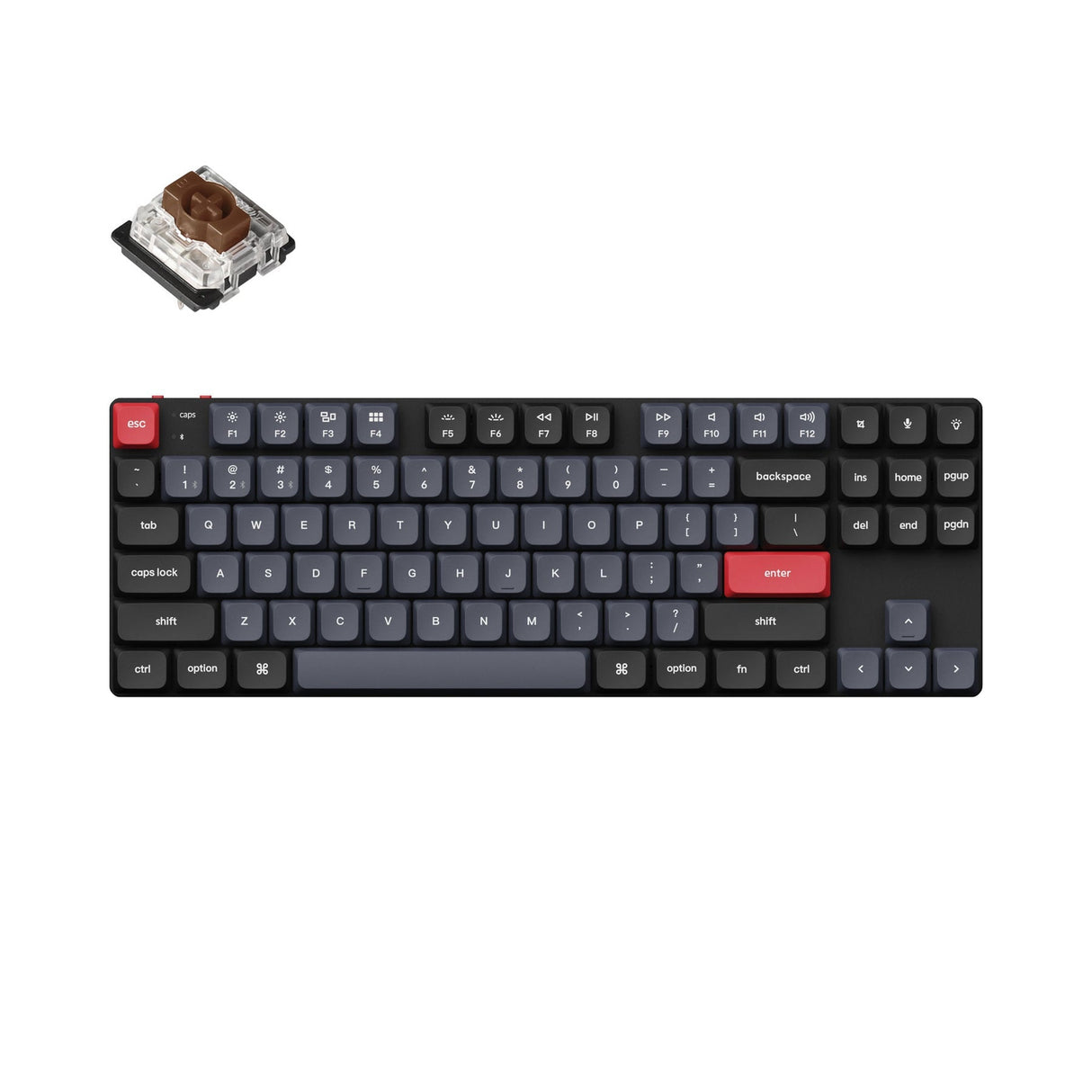 Keychron K1 Pro QMK/VIA Tastiera meccanica senza fili (layout US ANSI)