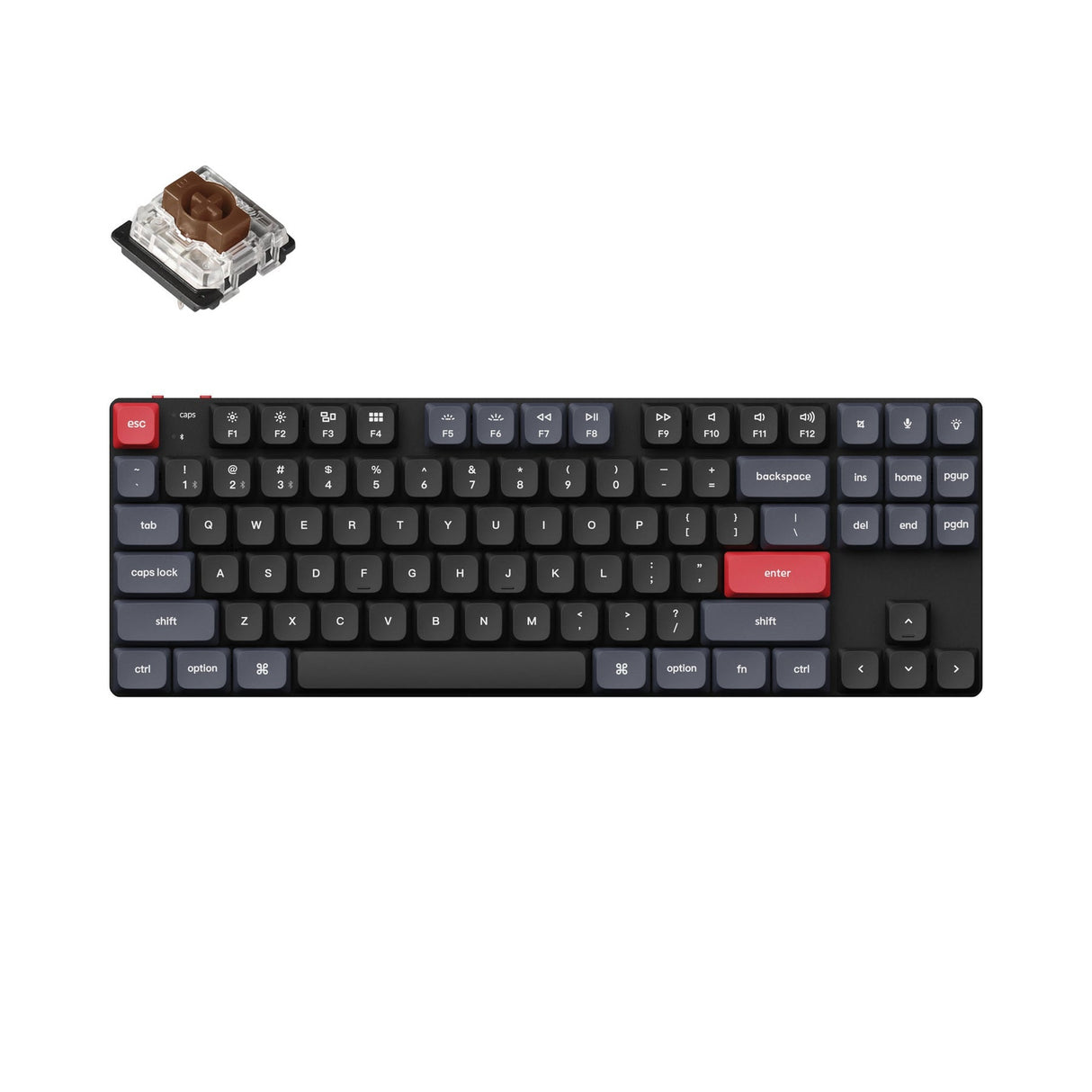 Keychron K1 Pro QMK/VIA Tastiera meccanica senza fili (layout US ANSI)
