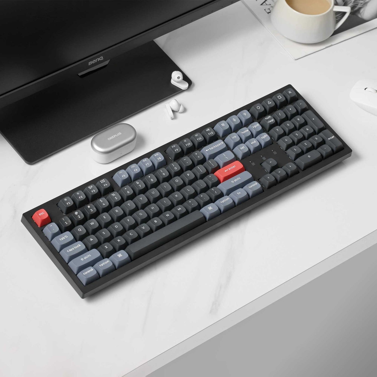 Keychron K10 Pro QMK/VIA Tastiera meccanica wireless (US ANSI Layout)