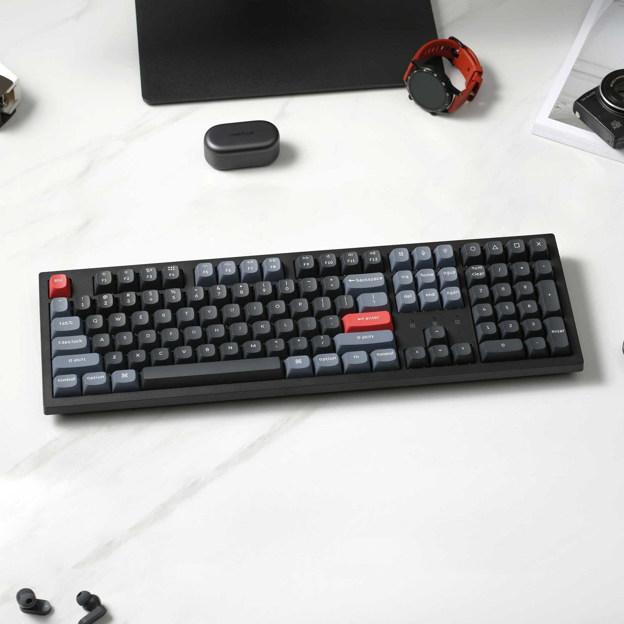 Keychron K10 Pro QMK/VIA Tastiera meccanica wireless (US ANSI Layout)