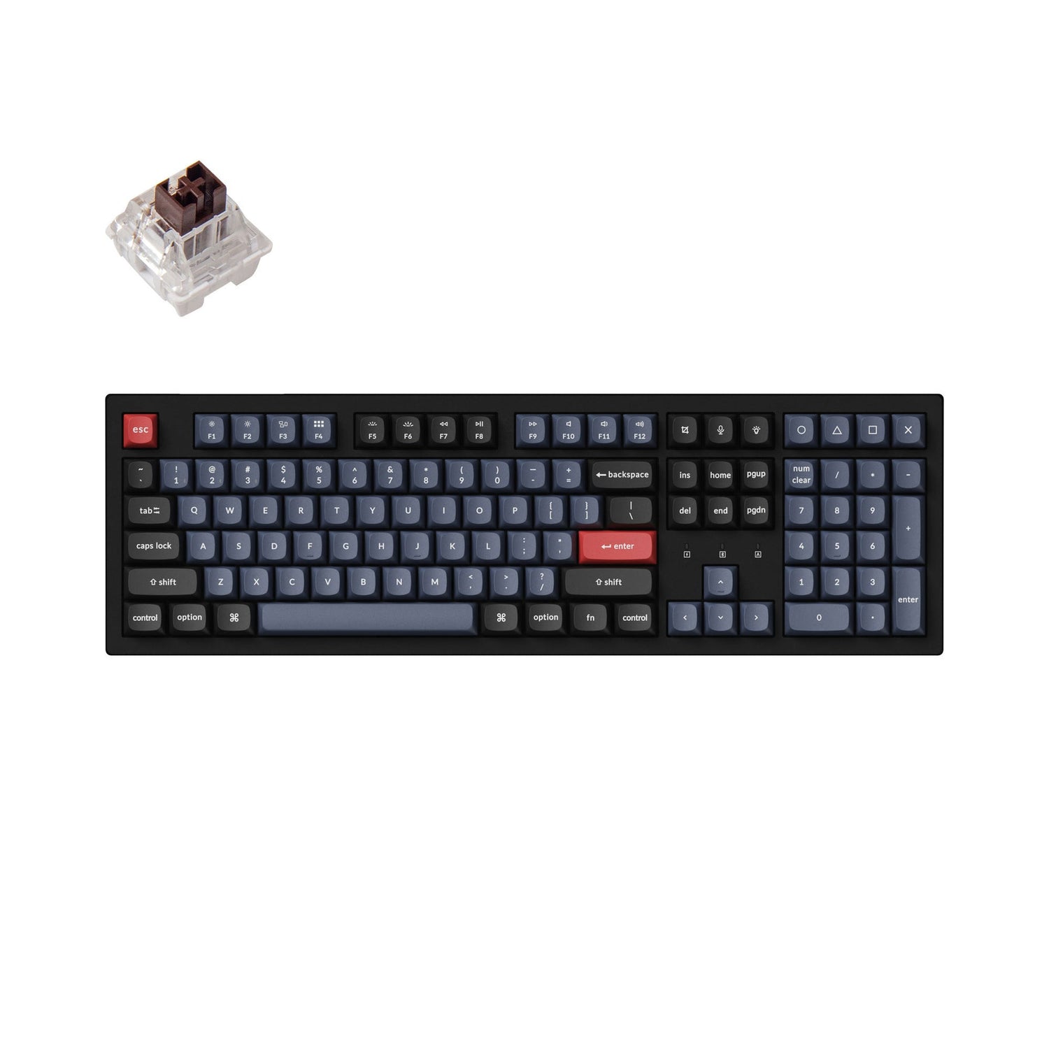 Keychron K10 Pro QMK/VIA Tastiera meccanica wireless (US ANSI Layout)