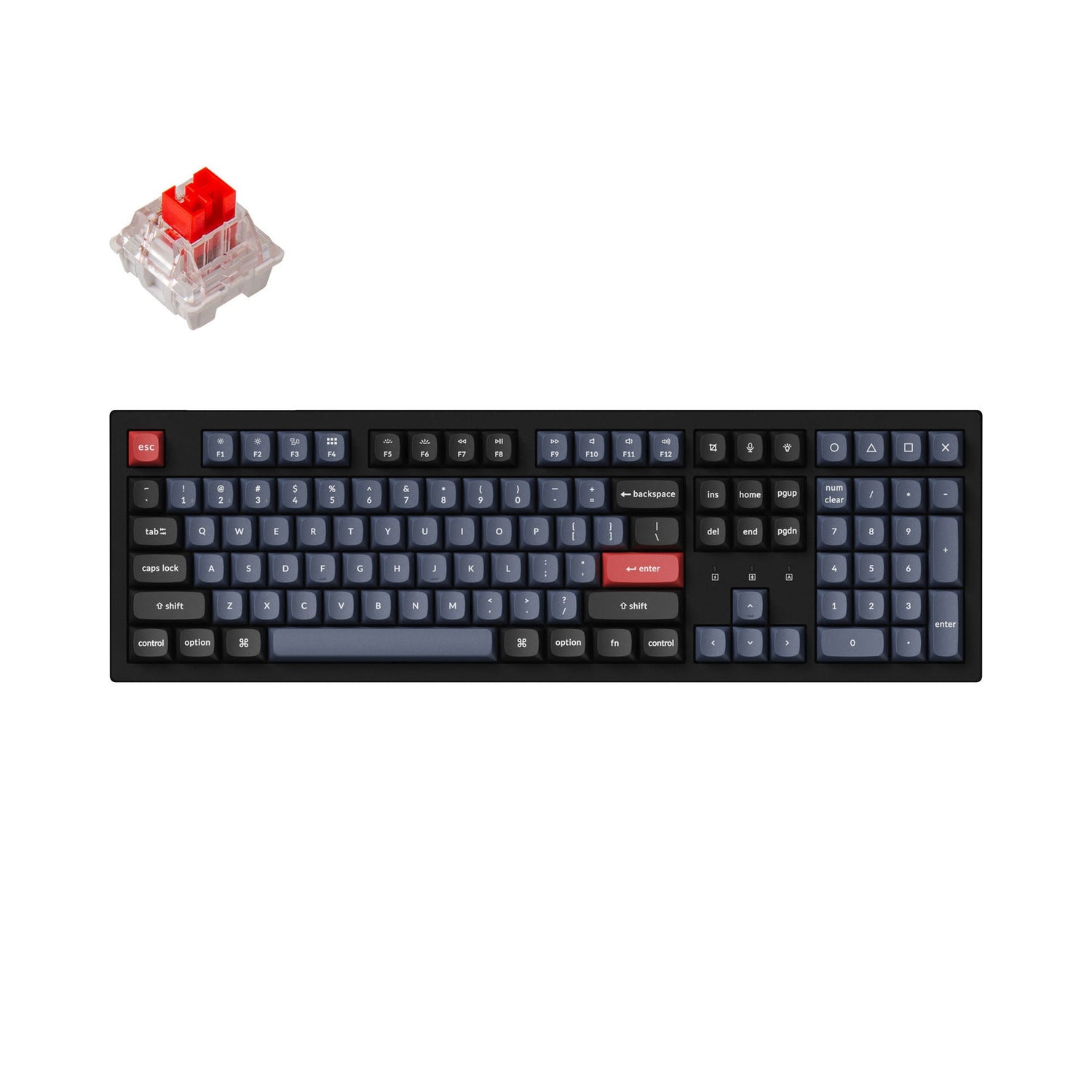 Keychron K10 Pro QMK/VIA Tastiera meccanica wireless (US ANSI Layout)
