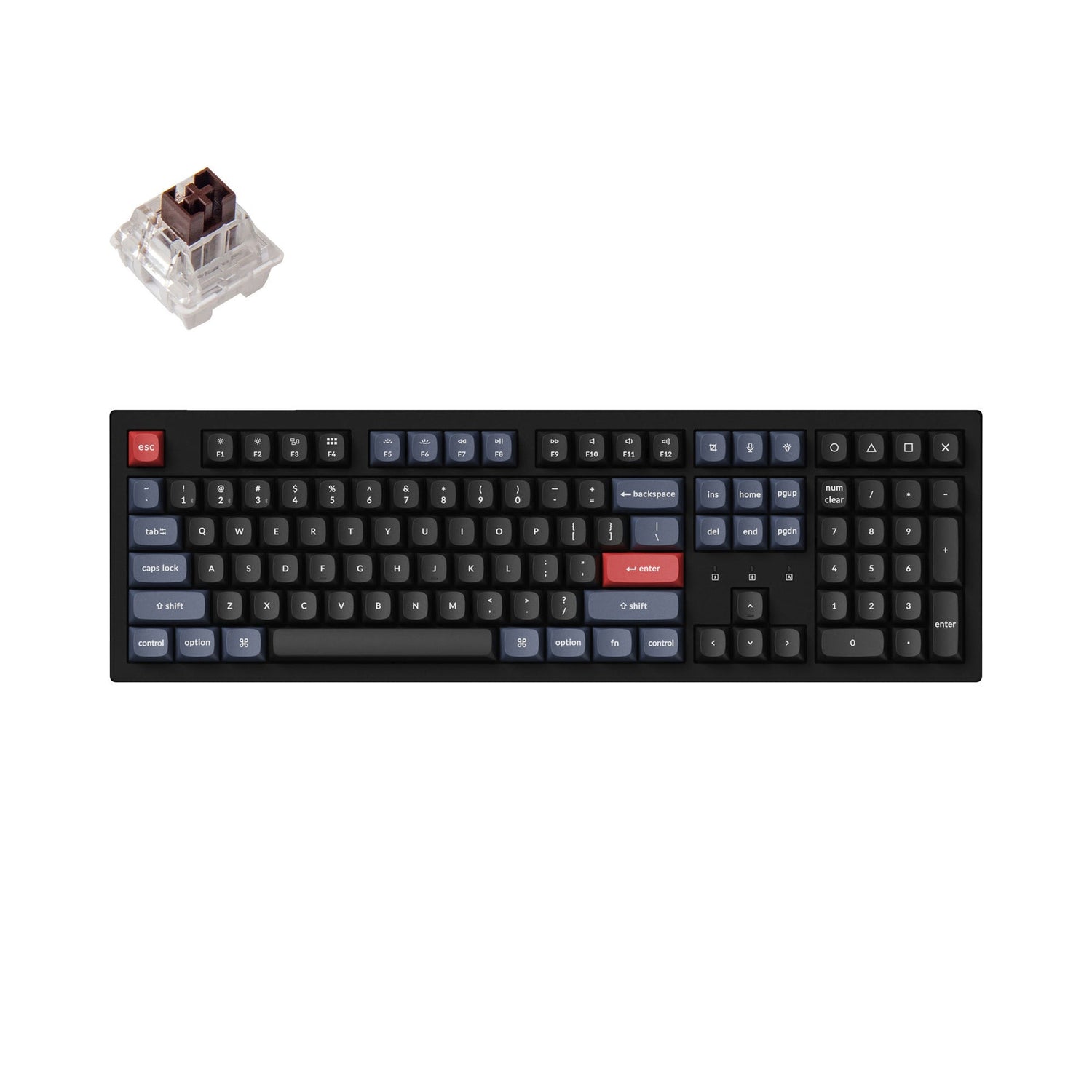 Keychron K10 Pro QMK/VIA Tastiera meccanica wireless (US ANSI Layout)