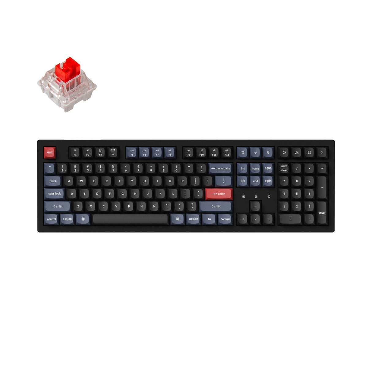 Keychron K10 Pro QMK/VIA Tastiera meccanica wireless (US ANSI Layout)