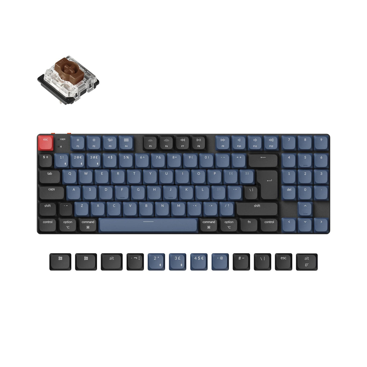 Collezione di layout ISO di tastiere meccaniche personalizzate wireless Keychron K13 Pro QMK/VIA