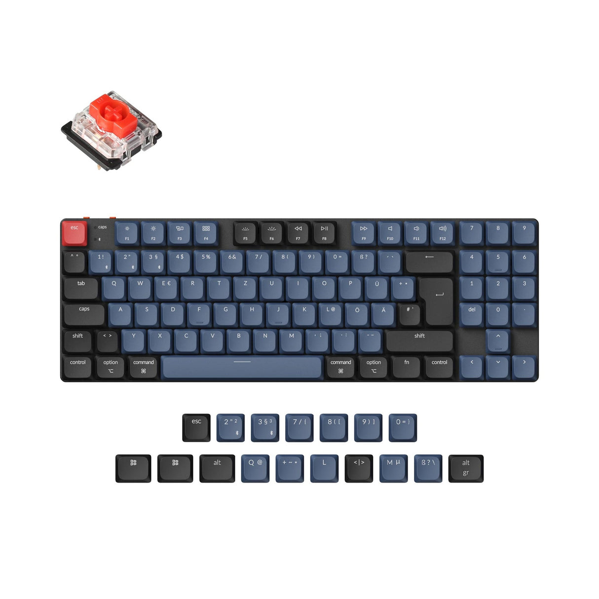 Collezione di layout ISO di tastiere meccaniche personalizzate wireless Keychron K13 Pro QMK/VIA