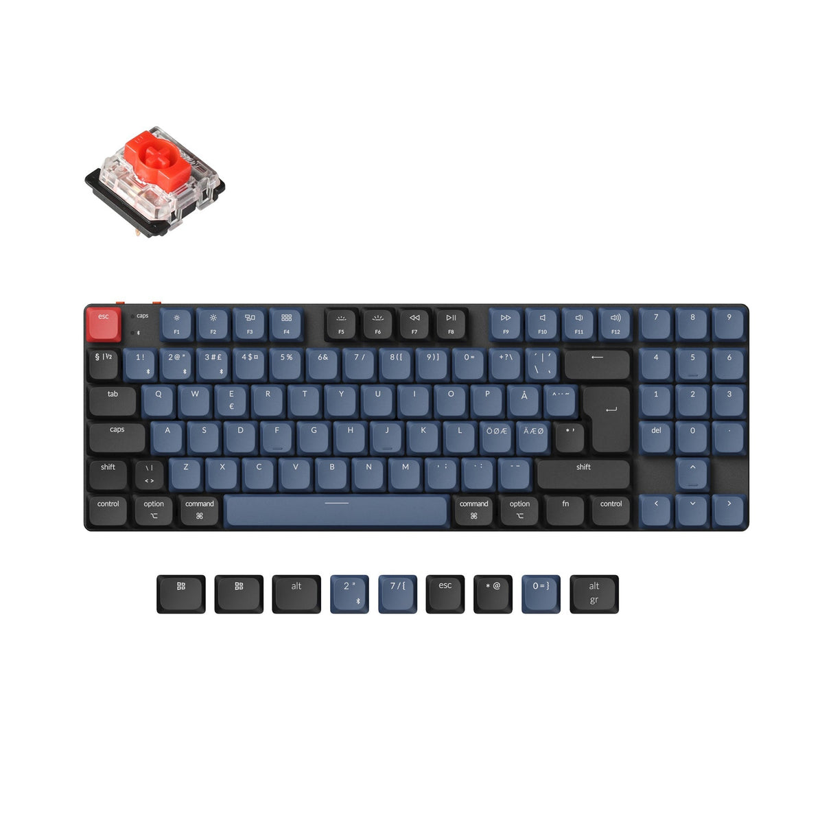 Collezione di layout ISO di tastiere meccaniche personalizzate wireless Keychron K13 Pro QMK/VIA