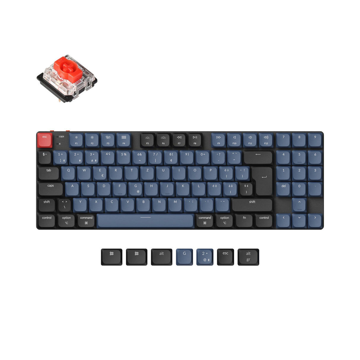 Collezione di layout ISO di tastiere meccaniche personalizzate wireless Keychron K13 Pro QMK/VIA