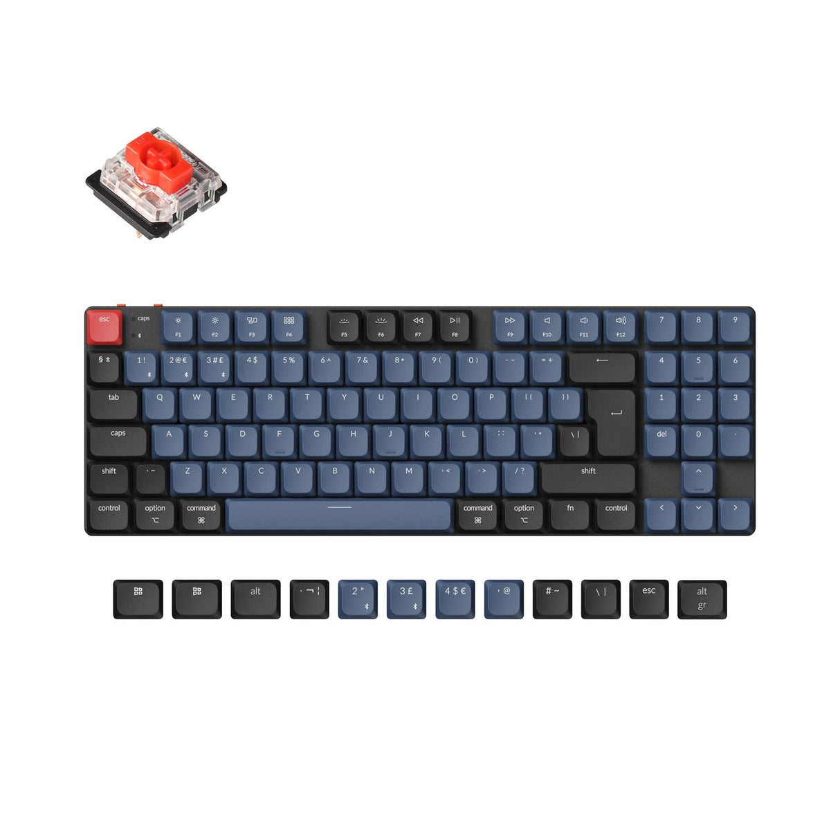 Collezione di layout ISO di tastiere meccaniche personalizzate wireless Keychron K13 Pro QMK/VIA