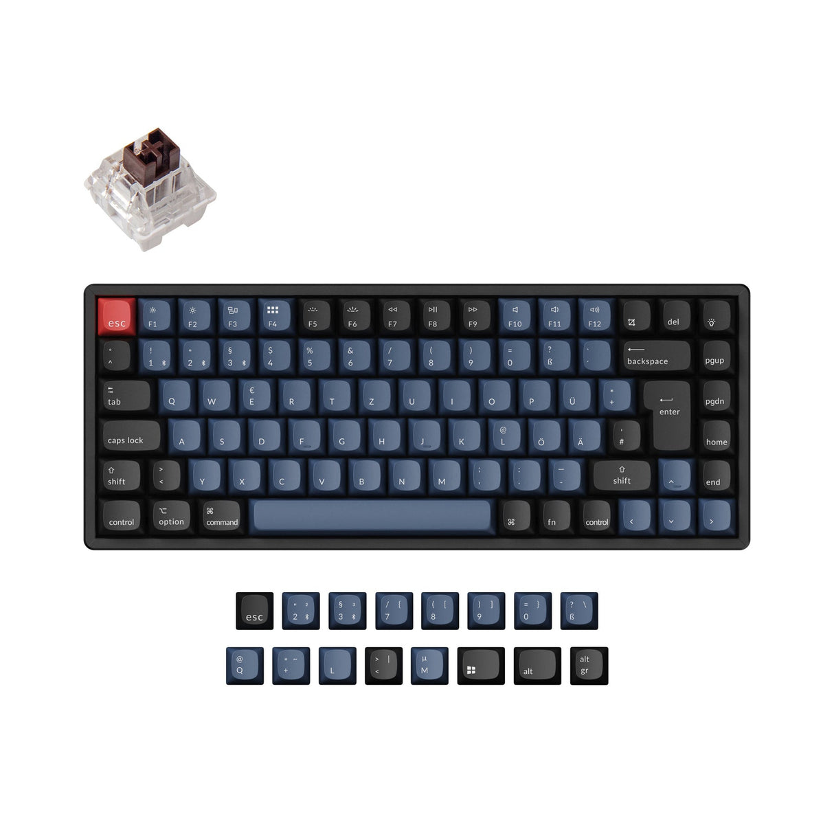 Keychron K2 Pro QMK/VIA Wireless Tastiera meccanica ISO Layout Collection