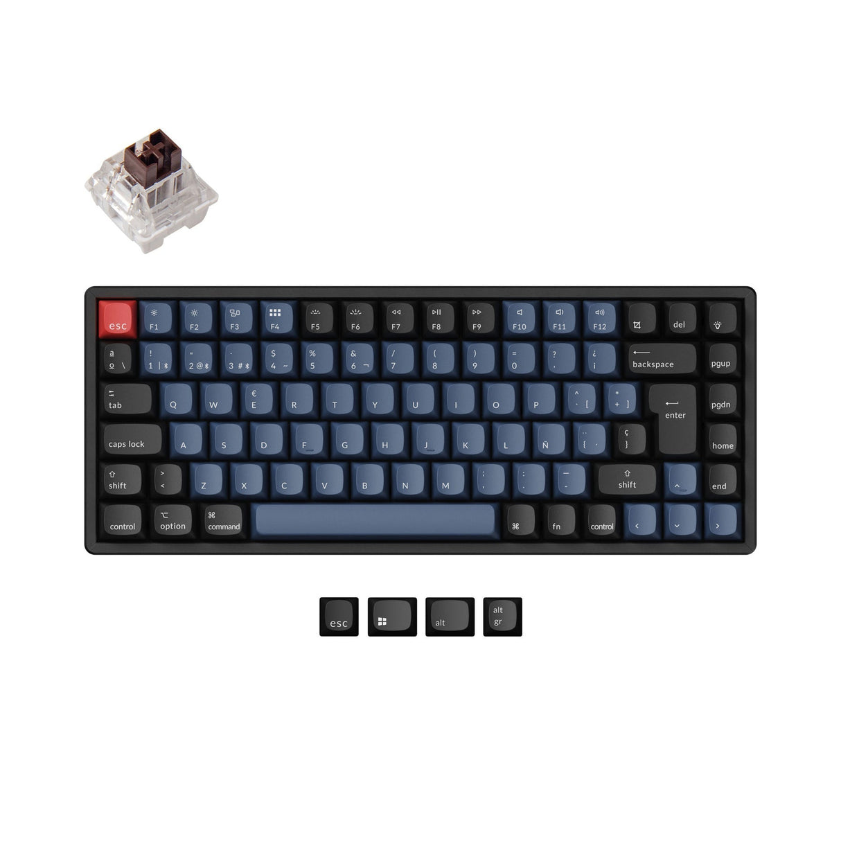 Keychron K2 Pro QMK/VIA Wireless Tastiera meccanica ISO Layout Collection