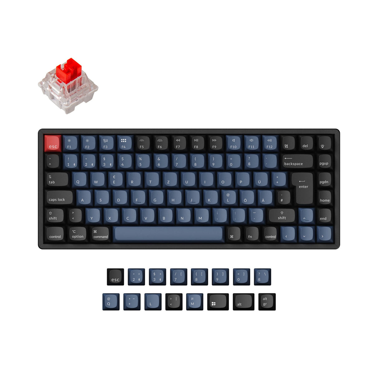 Keychron K2 Pro QMK/VIA Wireless Tastiera meccanica ISO Layout Collection
