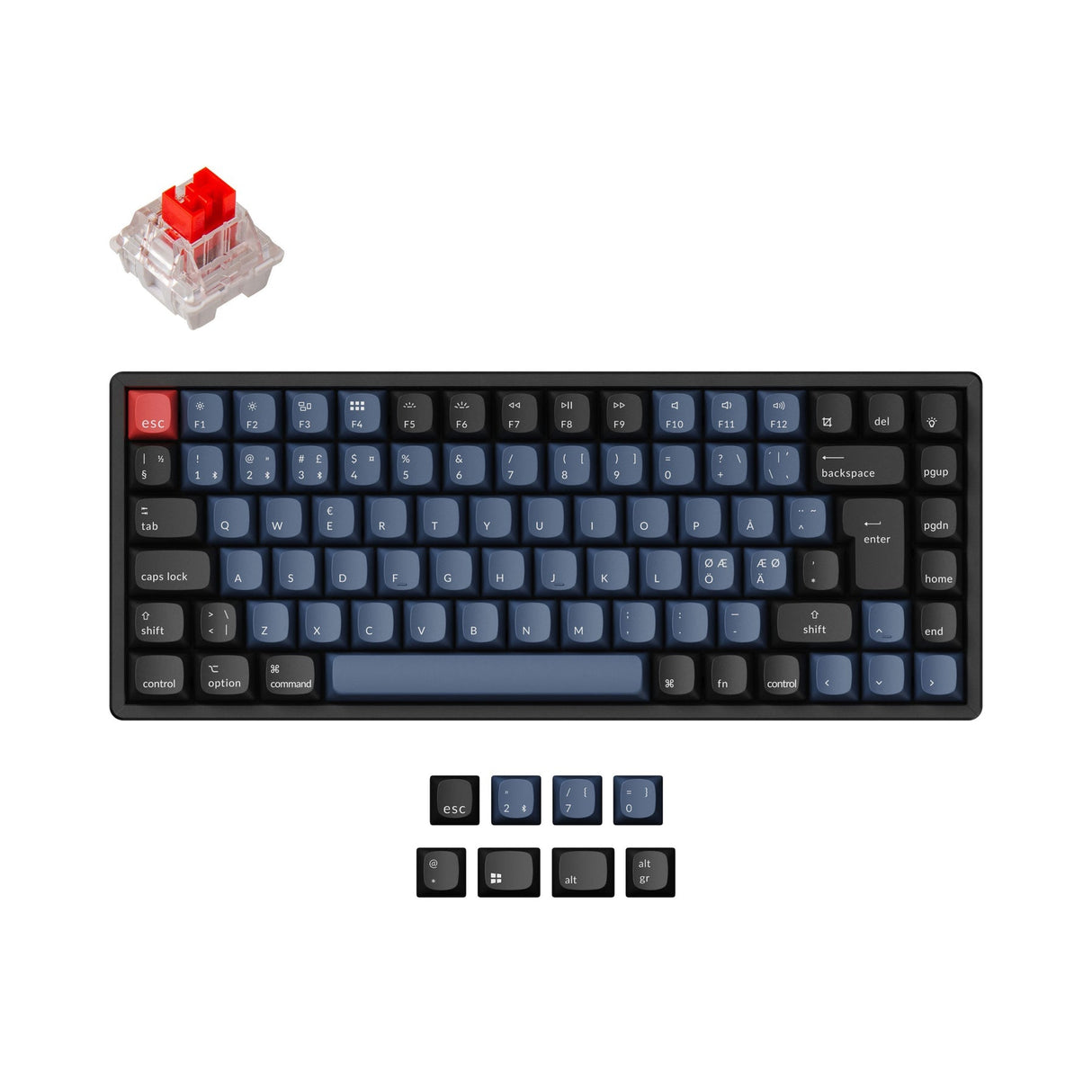 Keychron K2 Pro QMK/VIA Wireless Tastiera meccanica ISO Layout Collection