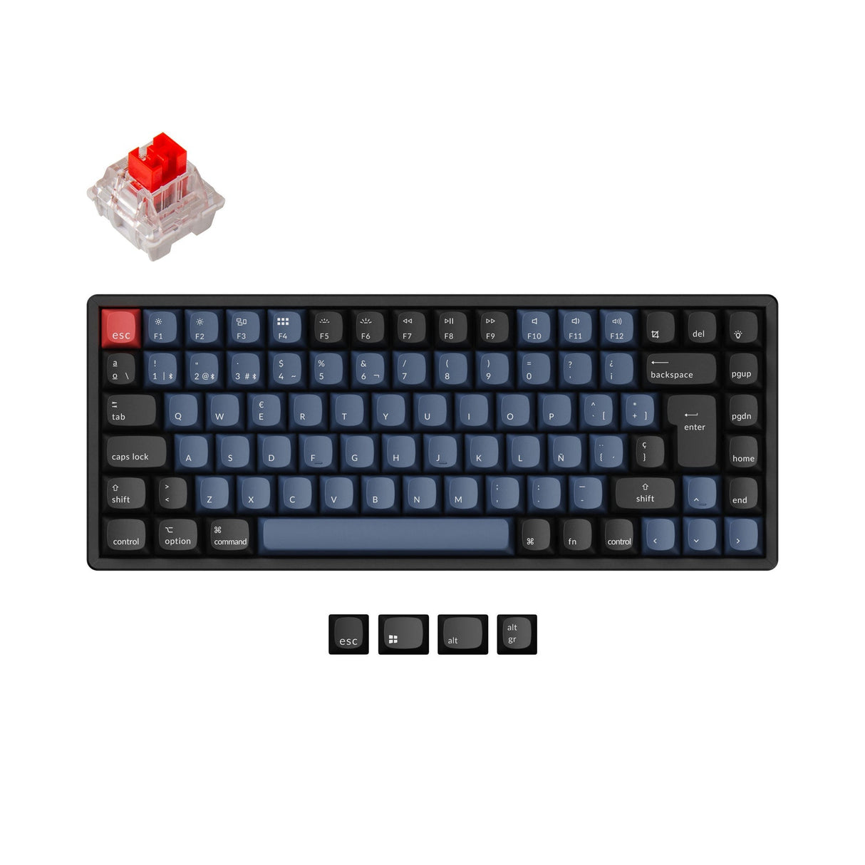 Keychron K2 Pro QMK/VIA Wireless Tastiera meccanica ISO Layout Collection